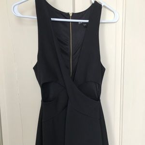 Express cut out black dress